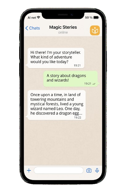 Magic Stories Chat Example